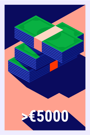 Make deposits over €5,000